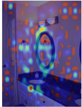 LLaVA-1.5-7b visual attention visualization while generating “mirror” Figure 13