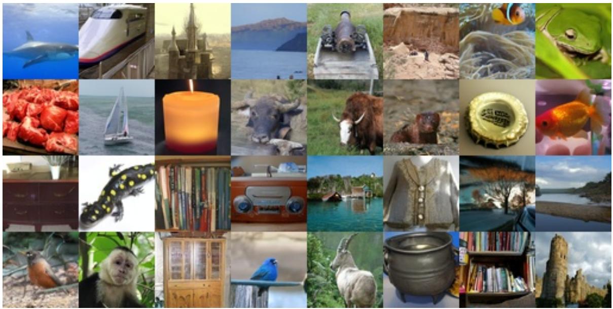 Figureure 1 · : ImageNet 256 × 256 samples from JLT-B/1 using 50-step Heun sampling.