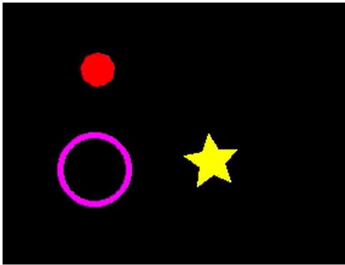 Figureure 2 · : Example of a video frame from the toy dataset consisting of video-au