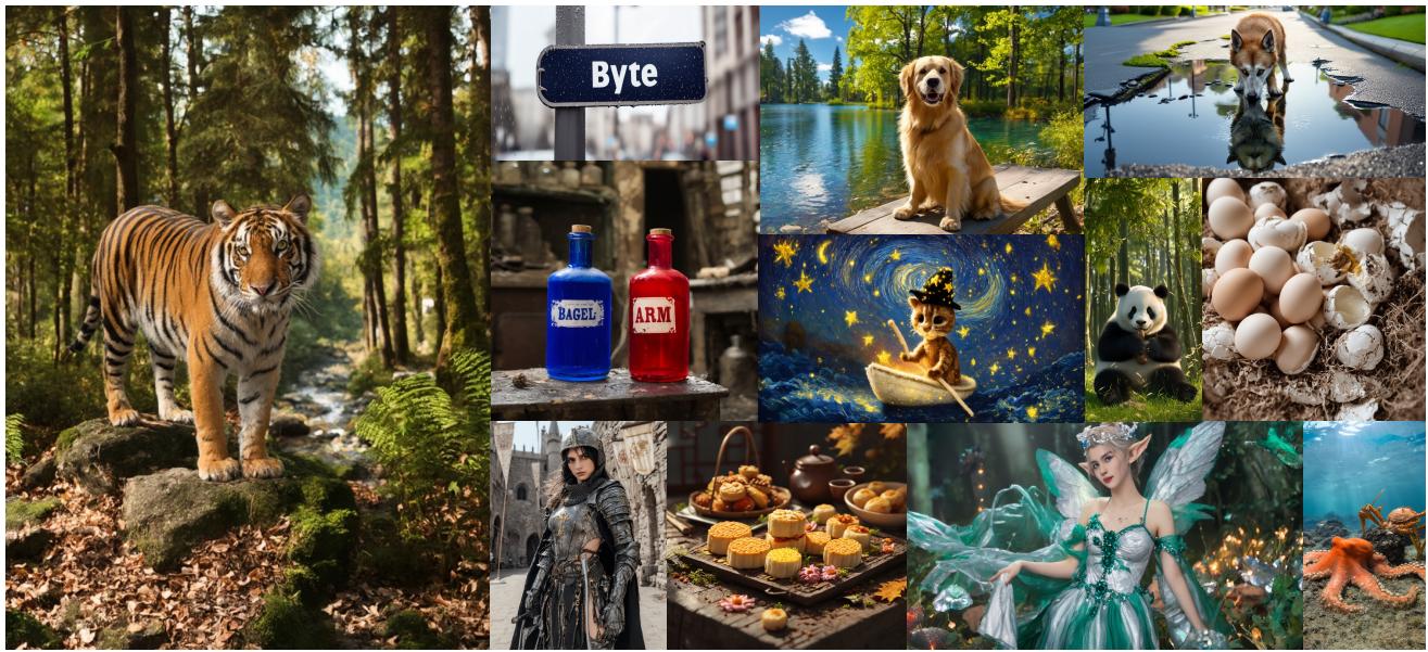Figureure 1 · High-resolution images of various aspect ratios generated by ARM.