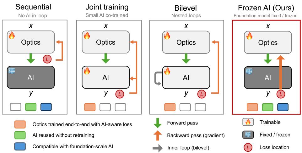 Figureure 2 · : Representative optics-adaptation formulations for optics–AI codesign
