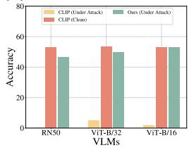 Figureure 1 · Augmented views retain more semantic cues under adversarial perturbati